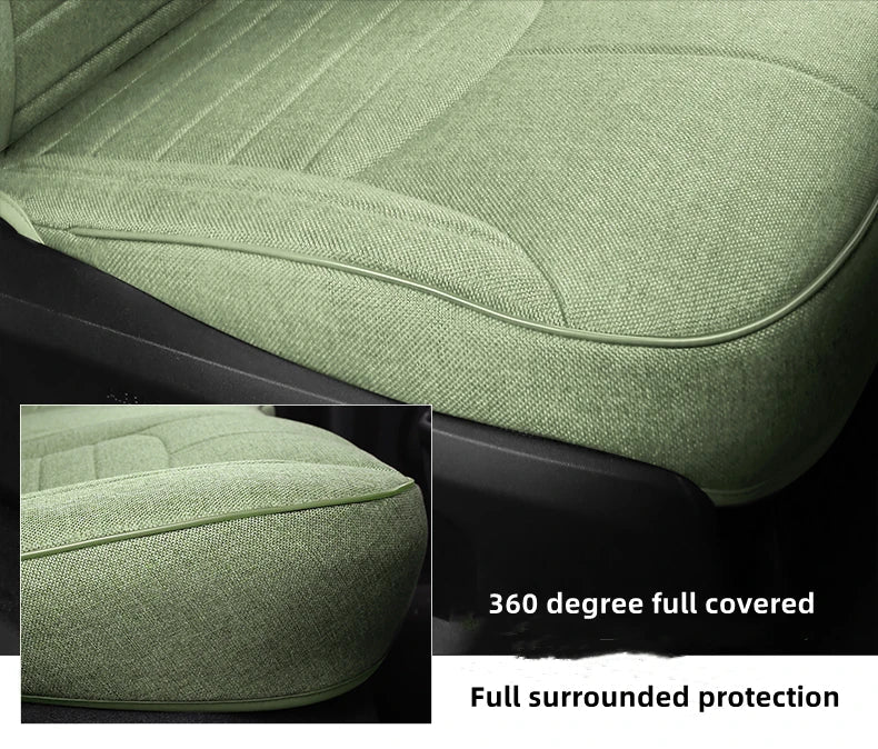 Flax Linen Seat Covers for Range Rover 2000