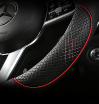 38 cm Universal Leather Steering Wheel Cover – For Cars and SUVs