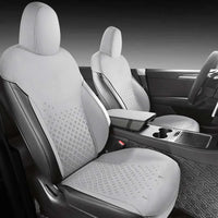 Half-Cover Suede Car Seat Cushion Pads for Tesla Model Y