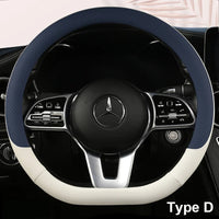38 cm Fashion Color Leather Steering Wheel Cover
