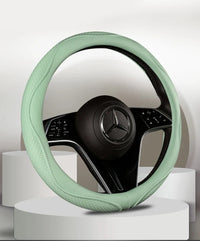38 cm Universal Leather Steering Wheel Cover – Fashion Style