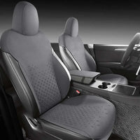 Half-Cover Suede Car Seat Cushion Pads for Tesla Model Y