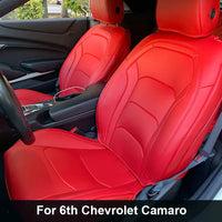 Artificial Nappa Leather Camaro Seat Covers for 2010–2024