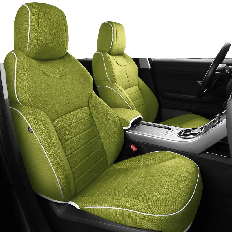 Flax Linen Seat Covers for Range Rover 2000