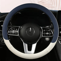 38 cm Fashion Color Leather Steering Wheel Cover