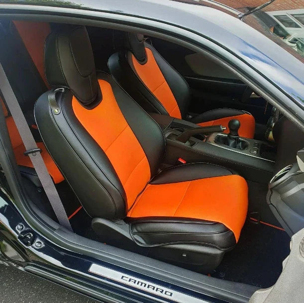 Artificial Nappa Leather Camaro Seat Covers for 2010–2024
