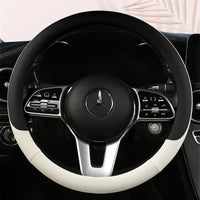 38 cm Fashion Color Leather Steering Wheel Cover