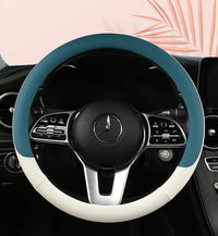 38 cm Fashion Color Leather Steering Wheel Cover