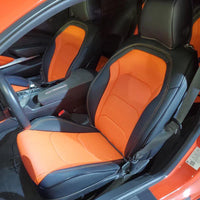 Artificial Nappa Leather Camaro Seat Covers for 2010–2024