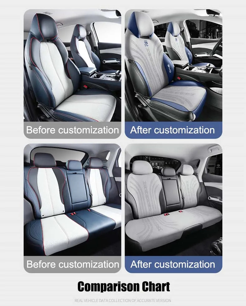 Half-Cover Suede Leather Seat Cushion Pads for BYD Atto 3 / Yuan Plus