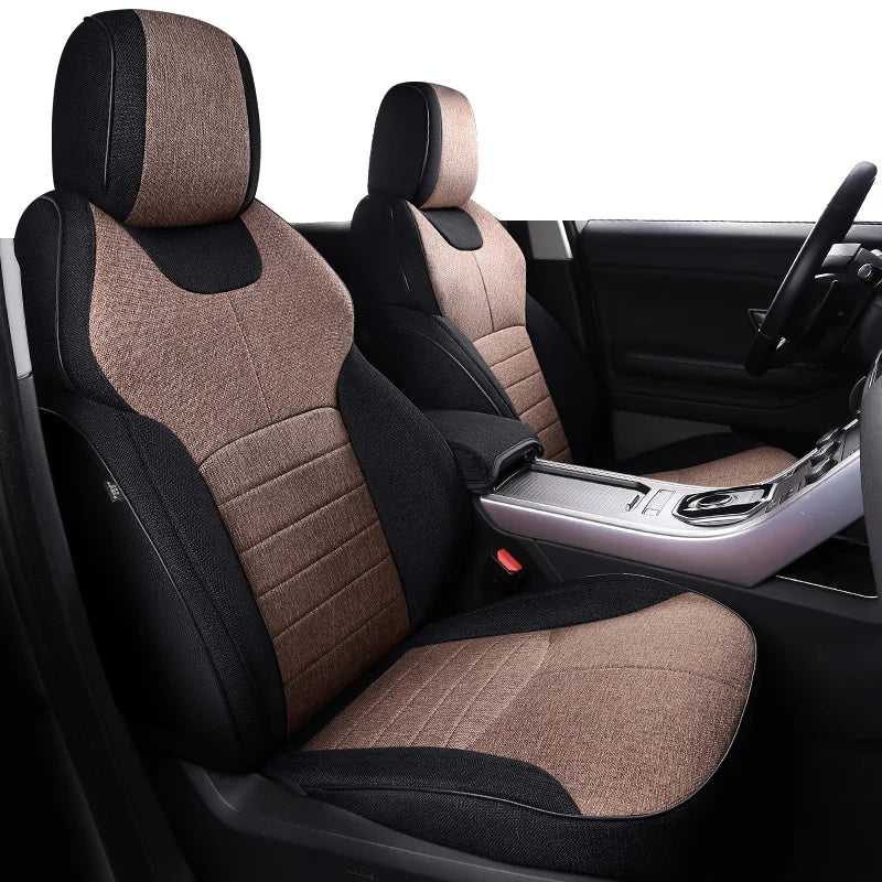 Flax Linen Seat Covers for Range Rover 2000