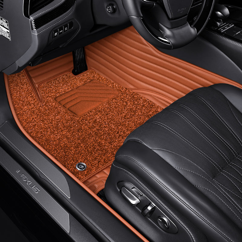 Custom-Fit Leather Floor Mats