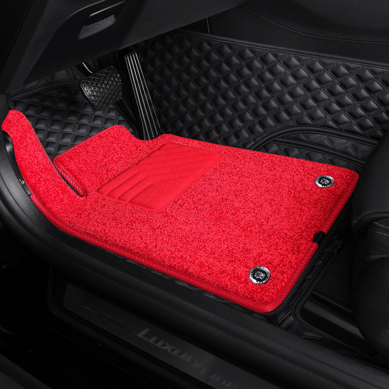 Custom-Fit Leather Floor Mats