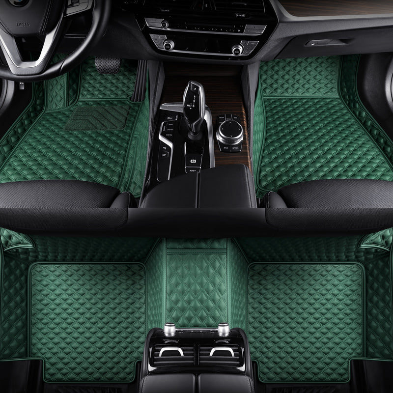 Custom-Fit Leather Floor Mats