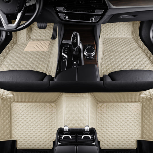 Custom-Fit Leather Floor Mats